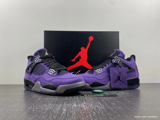 Rep Husky Purple x 4 Scott Suede Jordan Air Travis 0806